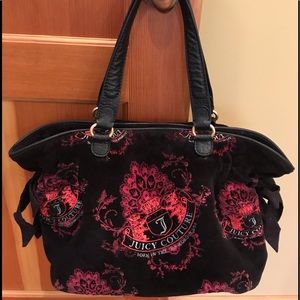 Juicy Couture Vintage Y2K Bag With Leather Straps and Side Bows